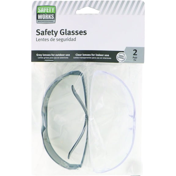 Safety Works Anti-Scratch Safety Glasses - Single Pack