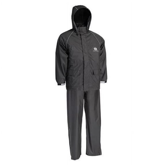 Safety Works JD44510/XL John Deere 2-Pc. Rain Suit, Safety Yellow Polyester, XL - Quantity 1