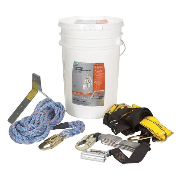 Safety Works Unisex Polyester Fall Protection Kit Assorted 1 pc.