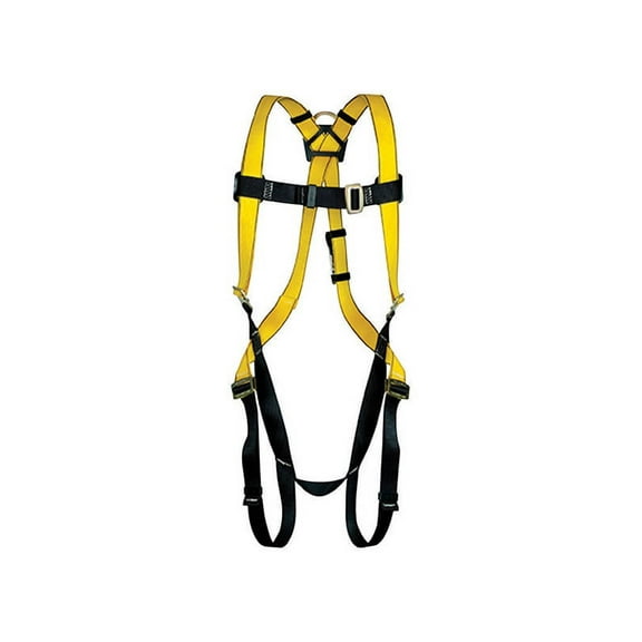 Safety Works Unisex Polyester Safety Harness 400 lb. cap. XL Yellow 1 pc