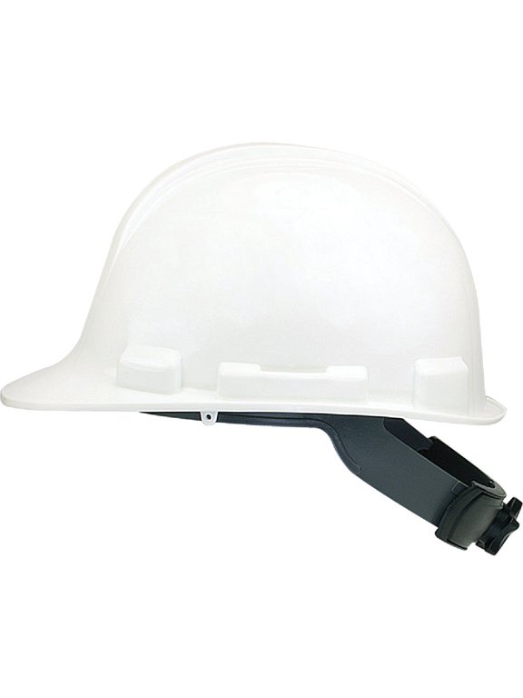 White Cap Style Wheel Ratchet Hard Hat