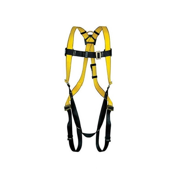 Safety Works Workman Qwik-Fit Unisex Polyester Safety Harness XL Yellow 1 pc.