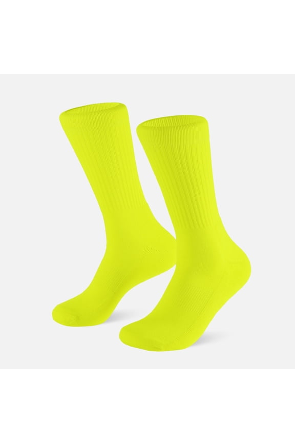Safety Yellow Crew Socks