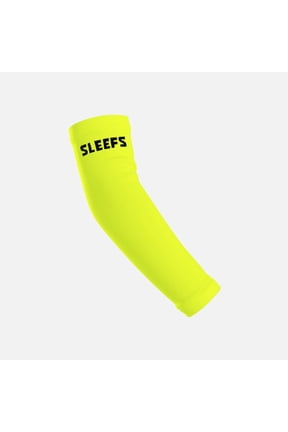 Safety Yellow One Size Fits All Arm Sleeve with Logo