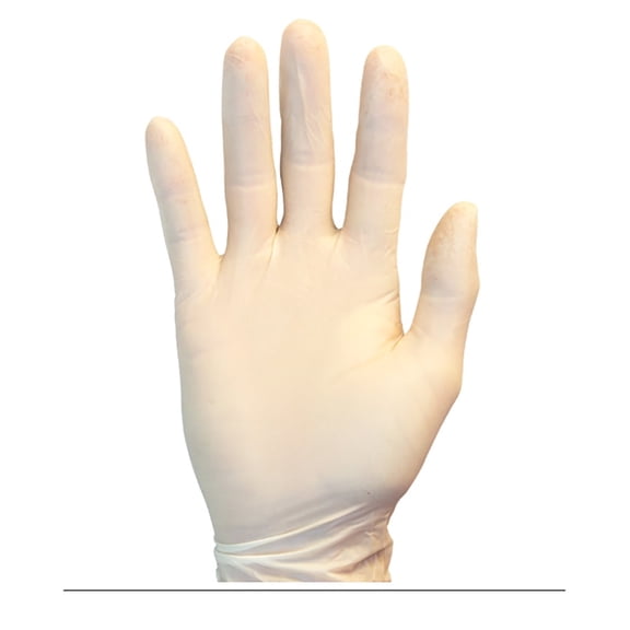 Safety Zone Latex Powdered Industrial 5 Mil Gloves, Natural Sm - Case of 1000