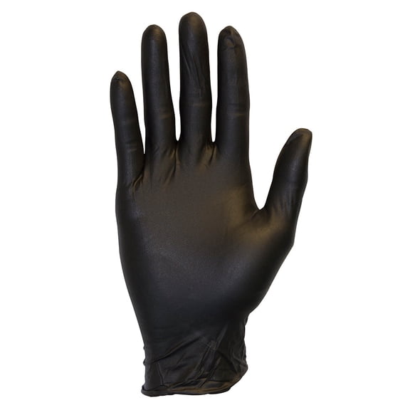 Safety Zone Nitrile Powder Free 5.5 Mil Exam Gloves, Black 2XL - Case of 1000