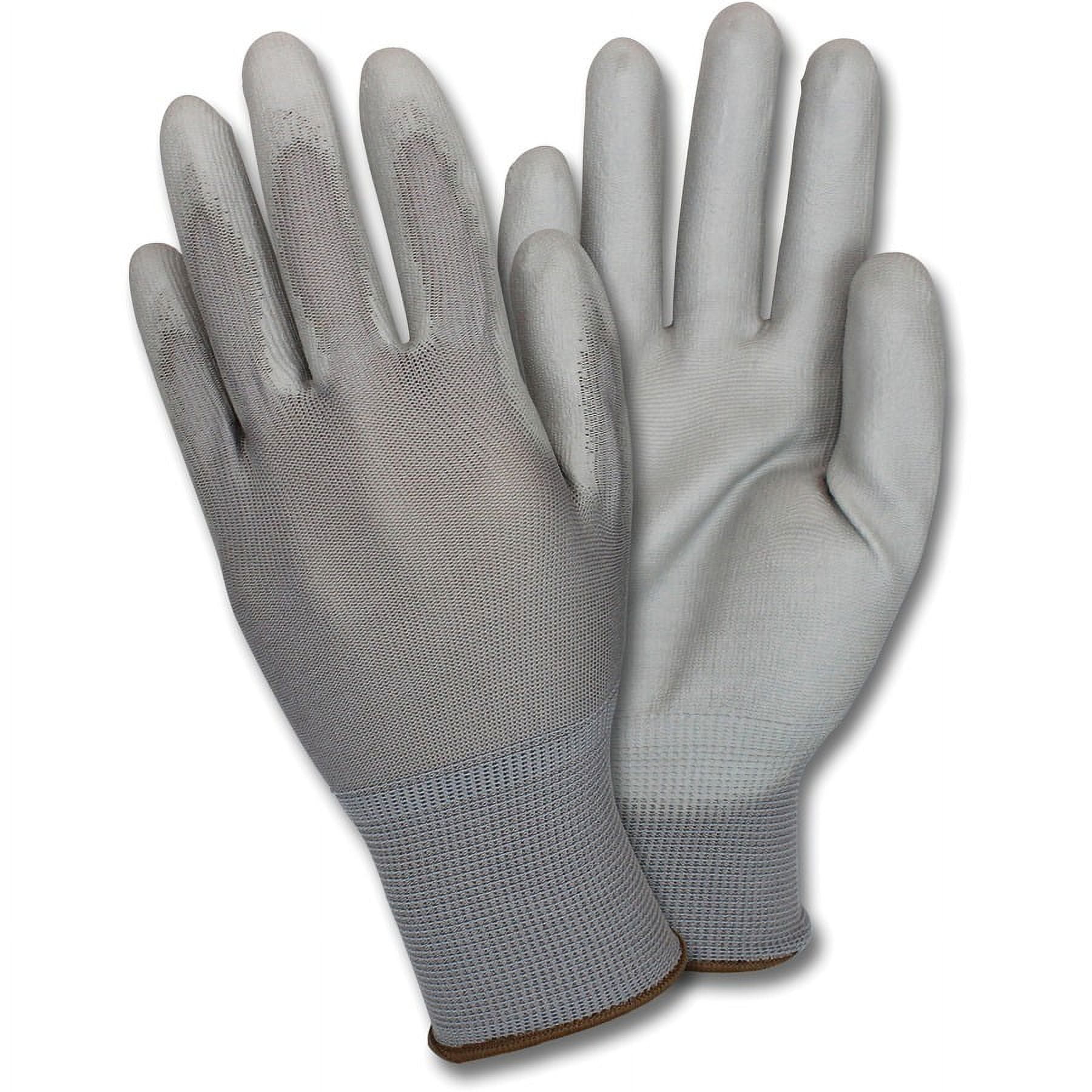 Safety Zone Nitrile Coated Knit Gloves - Nitrile Coating - Small Size - Gray, White - Knitted, Durable, Flexible, Comfortable, Breathable - For Industrial - 1 Dozen Safety Zone Nitrile Coated Knit Gloves - Nitrile Coating - Small Size - Gray, White - Knitted, Durable, Flexible, Comfortable, Breathable - For Industrial - 1 Dozen