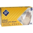 thumbnail image 1 of Safety Zone Powdered Natural Latex Gloves - Polymer Coating - Small Size - Natural - Allergen-free, Silicone-free, Powdered - 9.65" Glove Length | Bundle of 2 Boxes, 1 of 1