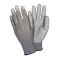 thumbnail image 1 of Safety Zone, SZNGNPULG4GY, Poly Coated Knit Gloves, 12 / Dozen, Gray, 1 of 2