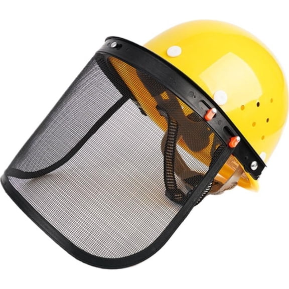 Safety with Mesh, Weed Whacking Masks, Safety FaceShield with Mesh Visor for Weed Eating Whacking Yard Work Chainsaw Protective Helmet