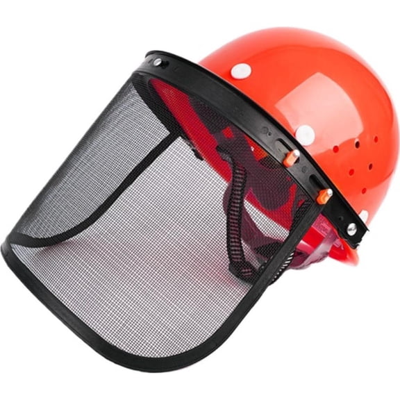 Safety with Mesh, Weed Whacking Masks, Safety FaceShield with Mesh Visor for Weed Eating Whacking Yard Work Chainsaw Protective Helmet