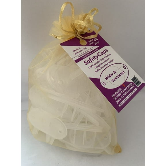 SafetyCaps 48 Bagged Pack Anti-choking Safety Plug Outlet Safety Cover