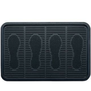 Aumket Boot Tray for Entryway Indoor ,16.8x 12.8 Inch Black Shoe Mat Trays,Boot  Drying Mat ,Dirt Rug, Dog Water Mat 