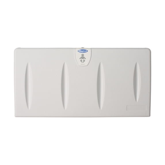 SafetyCraft Horizontal Wall-Mounted Baby Changing Station, Light Gray (100-EH-SC)