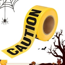 SafetyPro Caution Tape Roll, Yellow Do Not Enter Barricade Tape, 3 in X 1000 ft Non Adhesive Warning Safety Tape with Bold Black Print for Danger Hazardous Areas, Decorate Halloween and Christmas