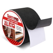 SafetyPro Anti-Slip Tape Heavy Duty High Traction Superior Grip, Roll, PVC+PET, Black, 4 in x 50 ft