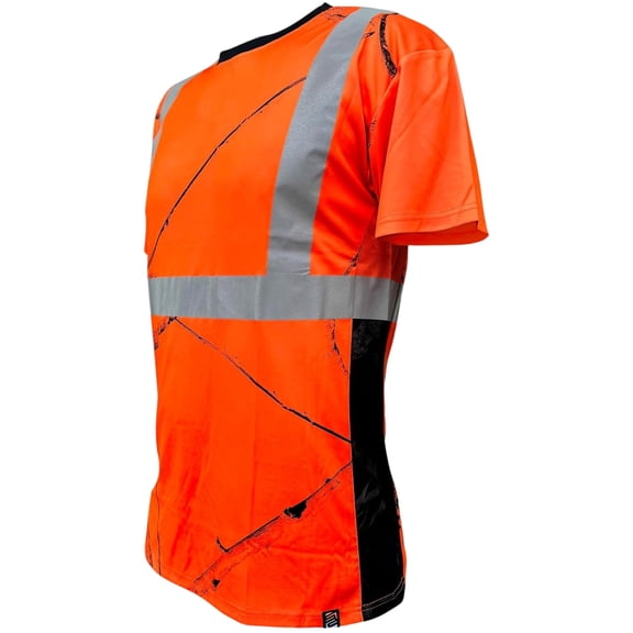 SafetyShirtz Men's SS360 Daybreak - Class 2 - Type-R - Reflective Safety Tee, Orange - 4X-Large
