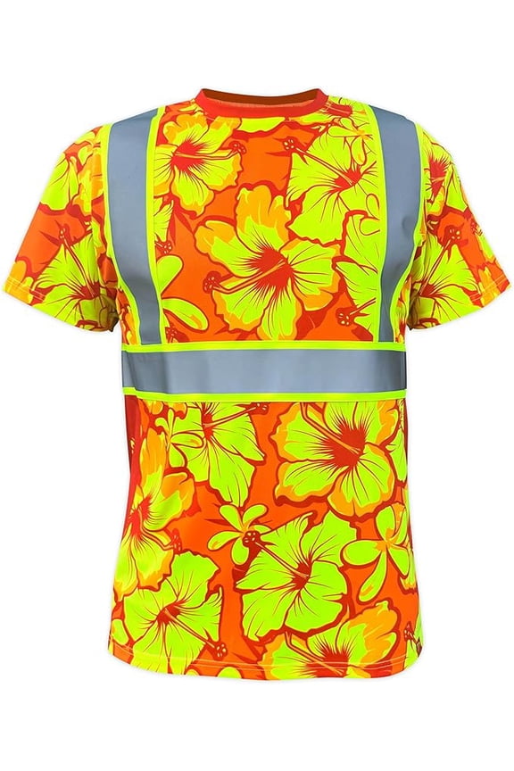 Men's SS360 Tropic Heat - Type-R - Class 2 - Reflective Shirt, Orange - XX-Large