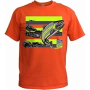 SafetyShirtz Men's Steelhead Safety Shirt, Yellow/Reflective/Orange - Large