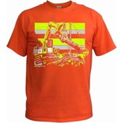 SafetyShirtz Men's The Landing Safety Shirt, Neon Yellow/Orange - Large