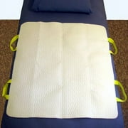 SafetySure MovEase Underpad with Handles Standard Size, 36" L x 34" W, 3-Ply Fabric