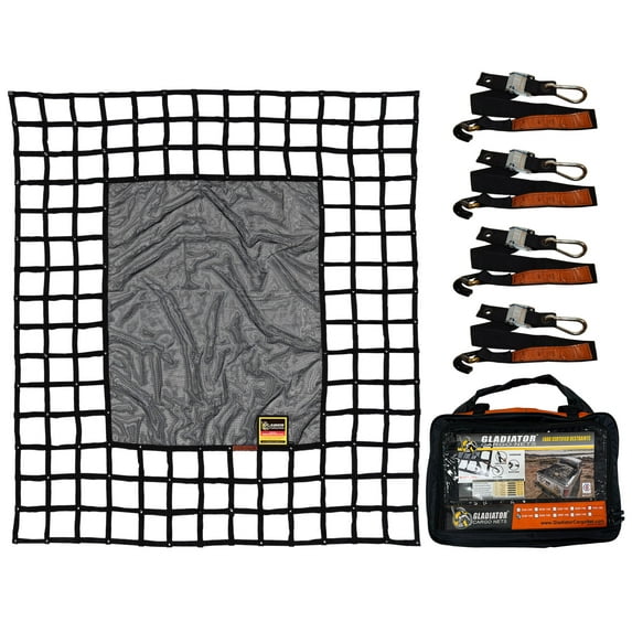 SafetyWeb Cargo Net: Truck Cargo Net, Adjustable, Certified, Attacehmnt Straps Included.