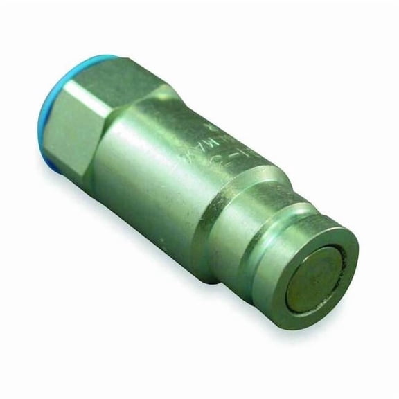 Hydraulic Quick Connect Hose Coupling, Steel Body, Push-to-Connect Lock, 3/4"-14 Thread Size