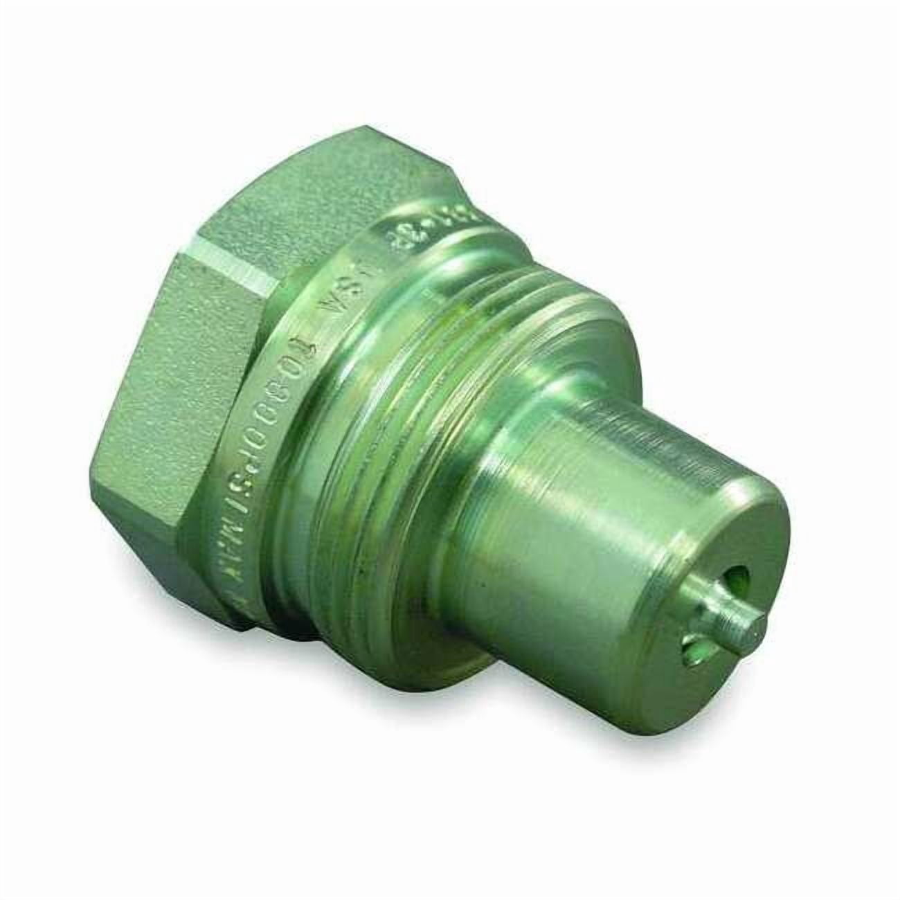 Hydraulic Quick Connect Hose Coupling, Steel Body, Thread-to-Connect Lock, 1/4"-18 Thread Size