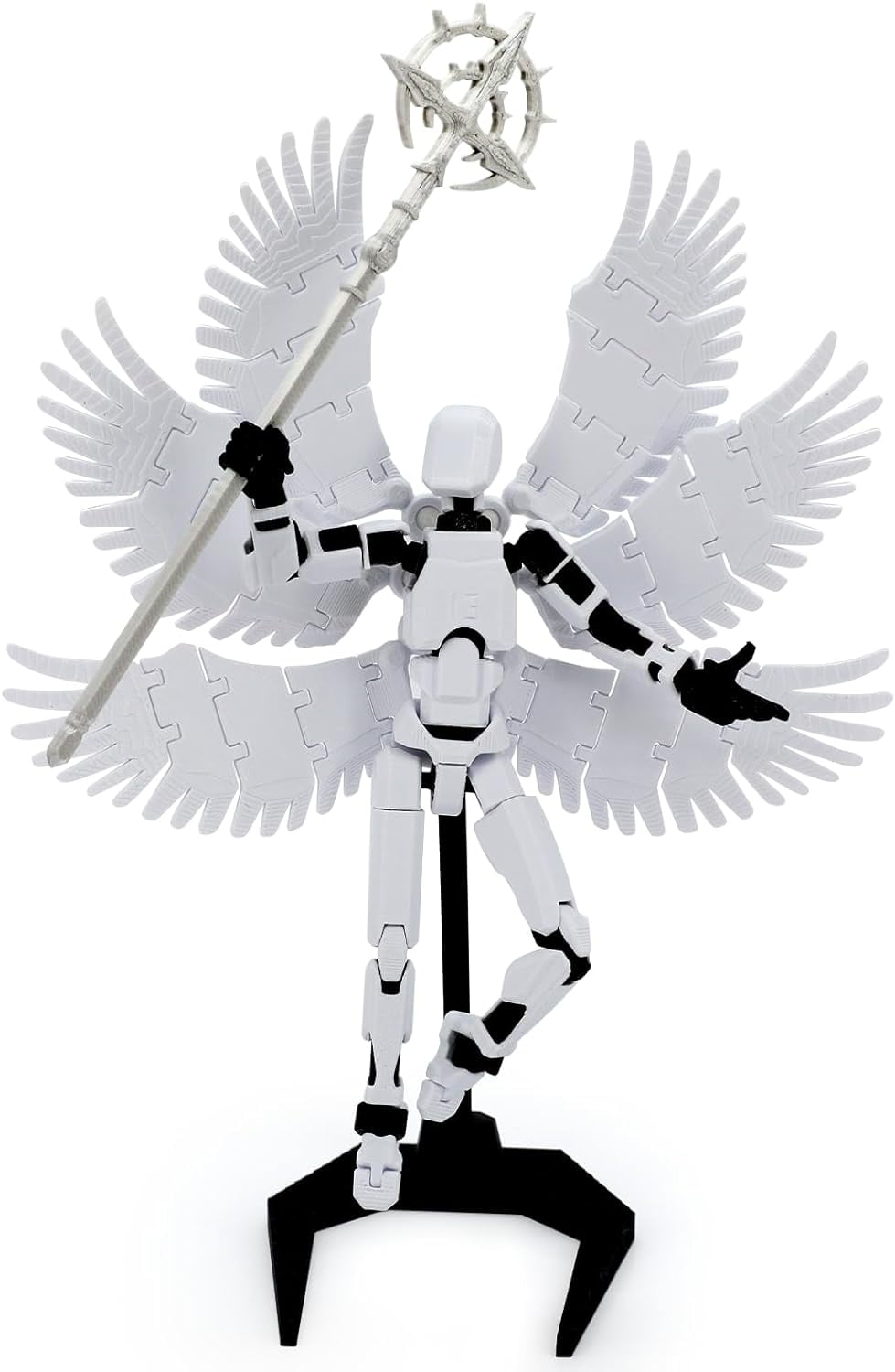 Safeydaddy 3D Printed Titan 13 Action Figure, White
