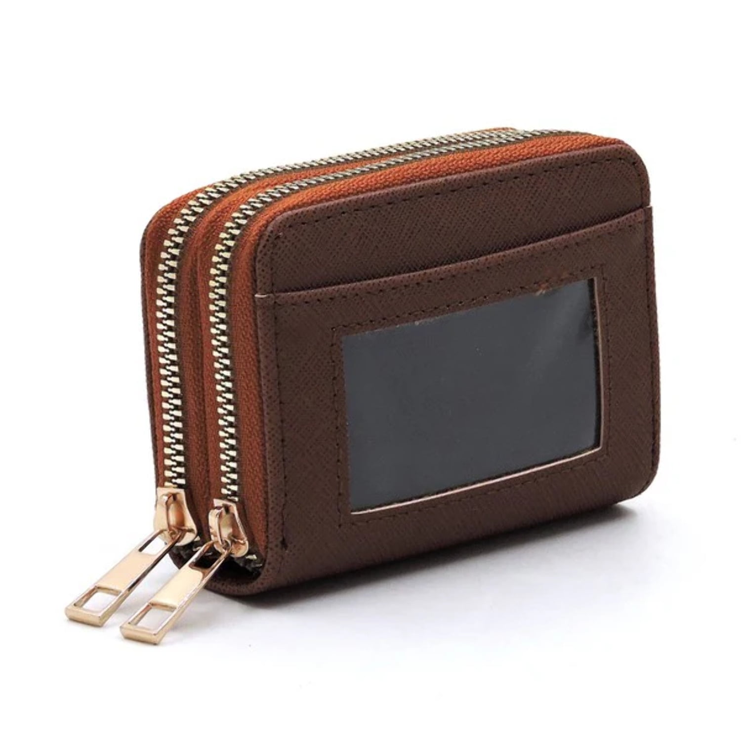 バッグ・カバンその他 Cover Signature l Logo Saffiano Accordion Wallet 2 Color Saffiano Accordion Card Holder Double Zip Wallet - Walmart.com
