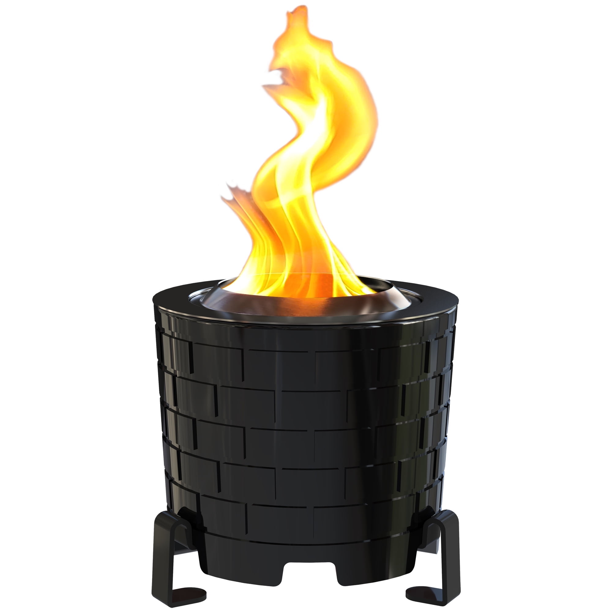 Saffire Smokeless Indoor/Outdoor Tabletop Fire Pit | All-New Kiln-Fired High-Temp Ceramic Fire Pit