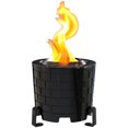 Saffire Smokeless Indoor/Outdoor Tabletop Fire Pit AllNew KilnFired