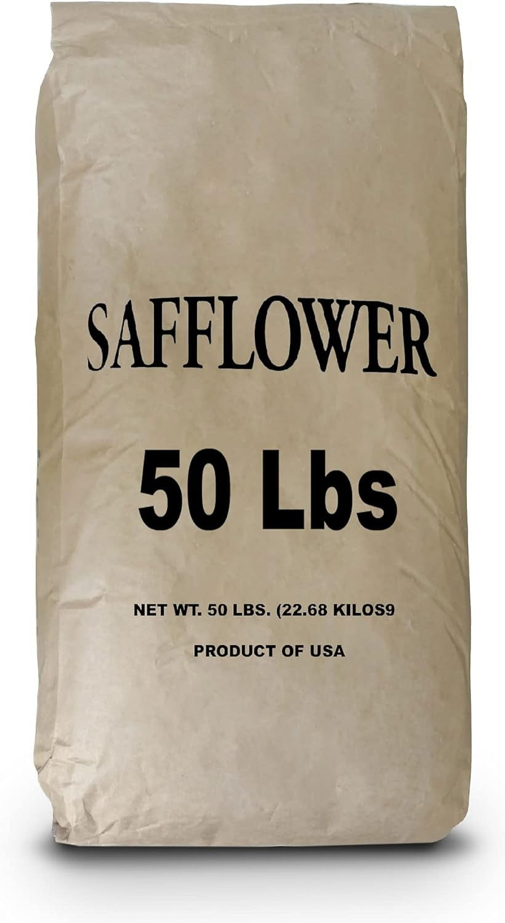 Safflower Bird Seed Wild Bird Food Great for Cardinals, Chickadees, Titmice, Doves