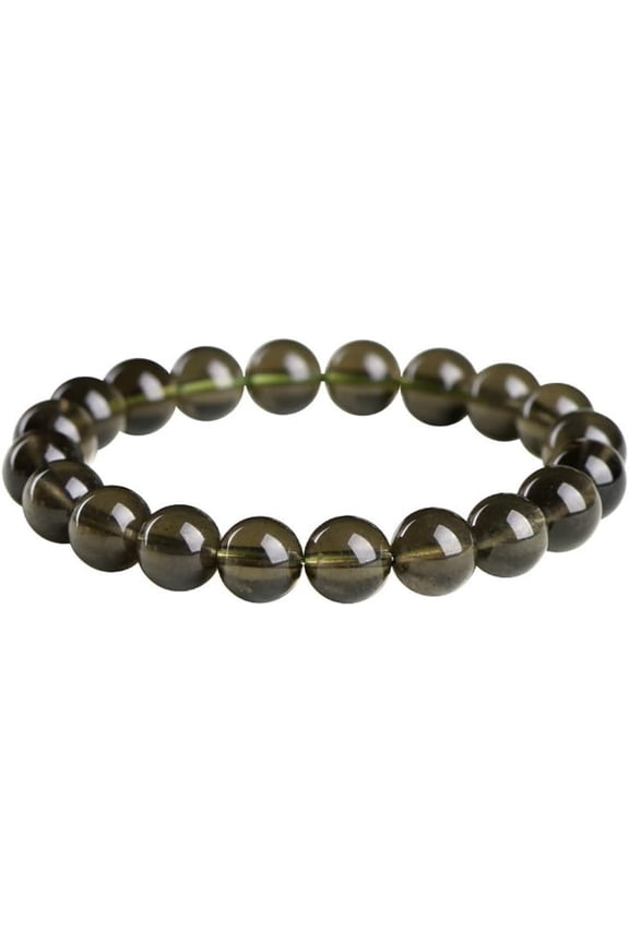 Saffordite Cintamani Beads Bracelet,Cintamani Obsidian Tektite Raw Bracelet