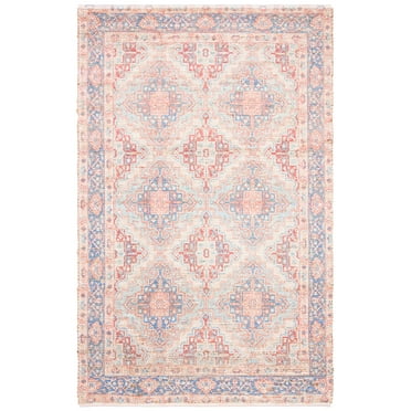 SAFAVIEH Saffron Brigham Oriental Area Rug, Blue/Rust, 5' x 8'
