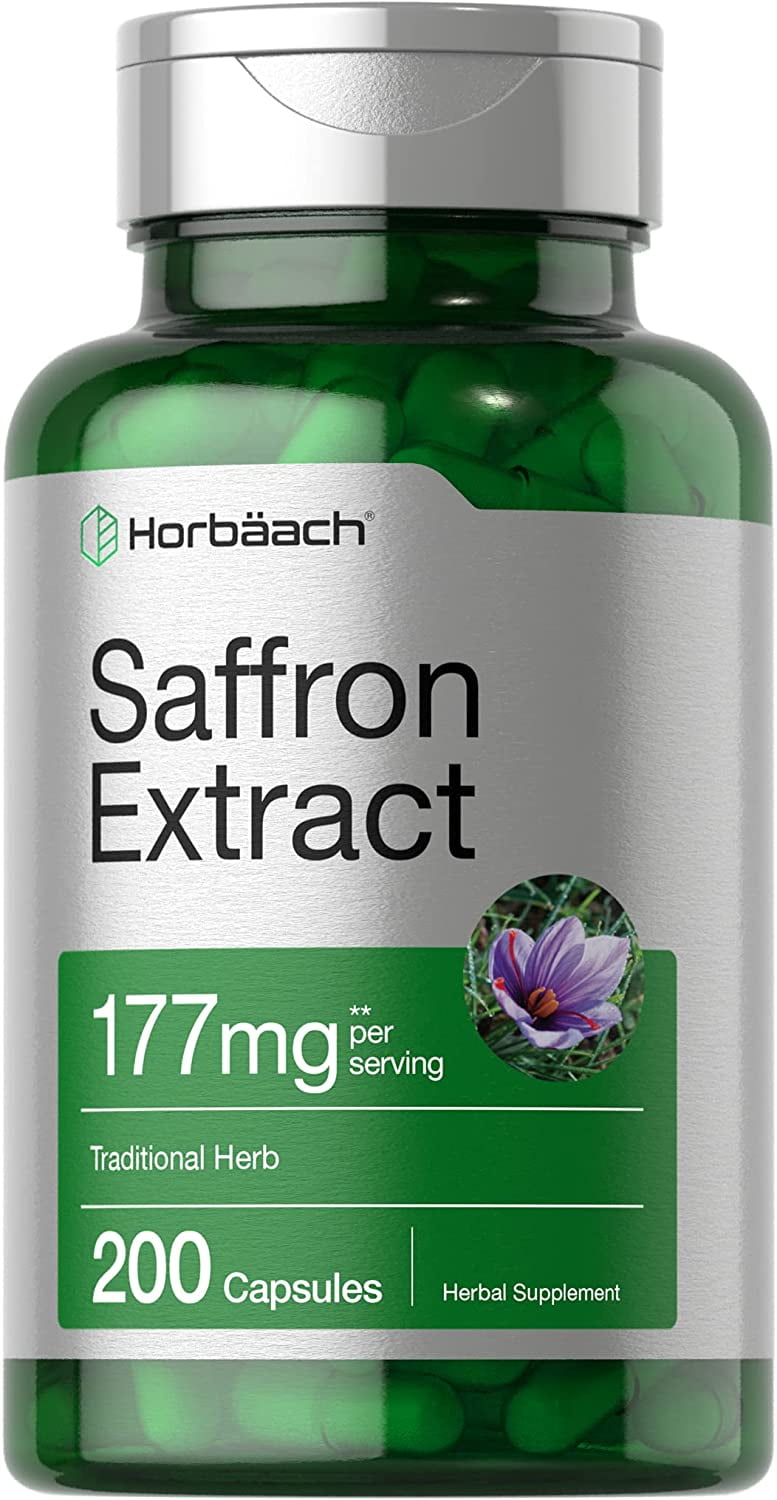 Saffron Extract Capsules 177 mg 200 Count by Horbaach