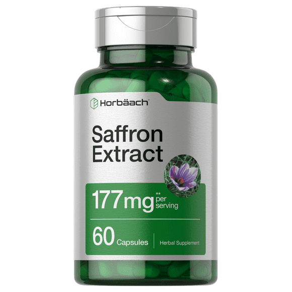 Saffron Extract Capsules | 177 mg | 60 Count | by Horbaach