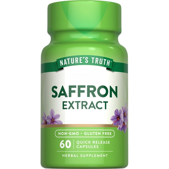 Saffron Extract Capsules | 60 Count | for Men and Women | by Nature's Truth