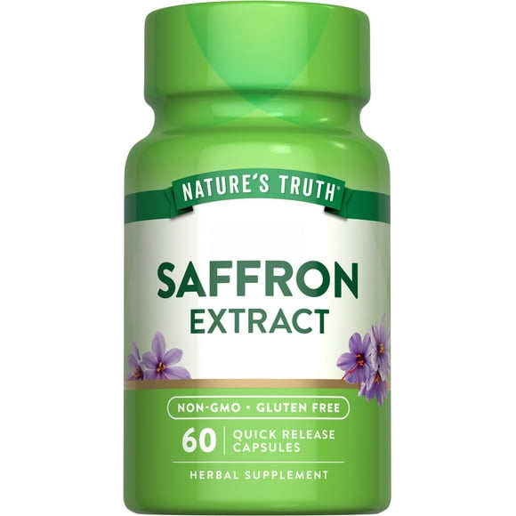 Saffron Extract Capsules | 60 Count | for Men and Women | by Nature's Truth