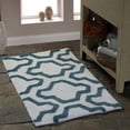 thumbnail image 1 of Saffron Fabs Bath Rug, Geomatric Quatrefoil Pattern, Assorted Colors and Sizes, 1 of 5