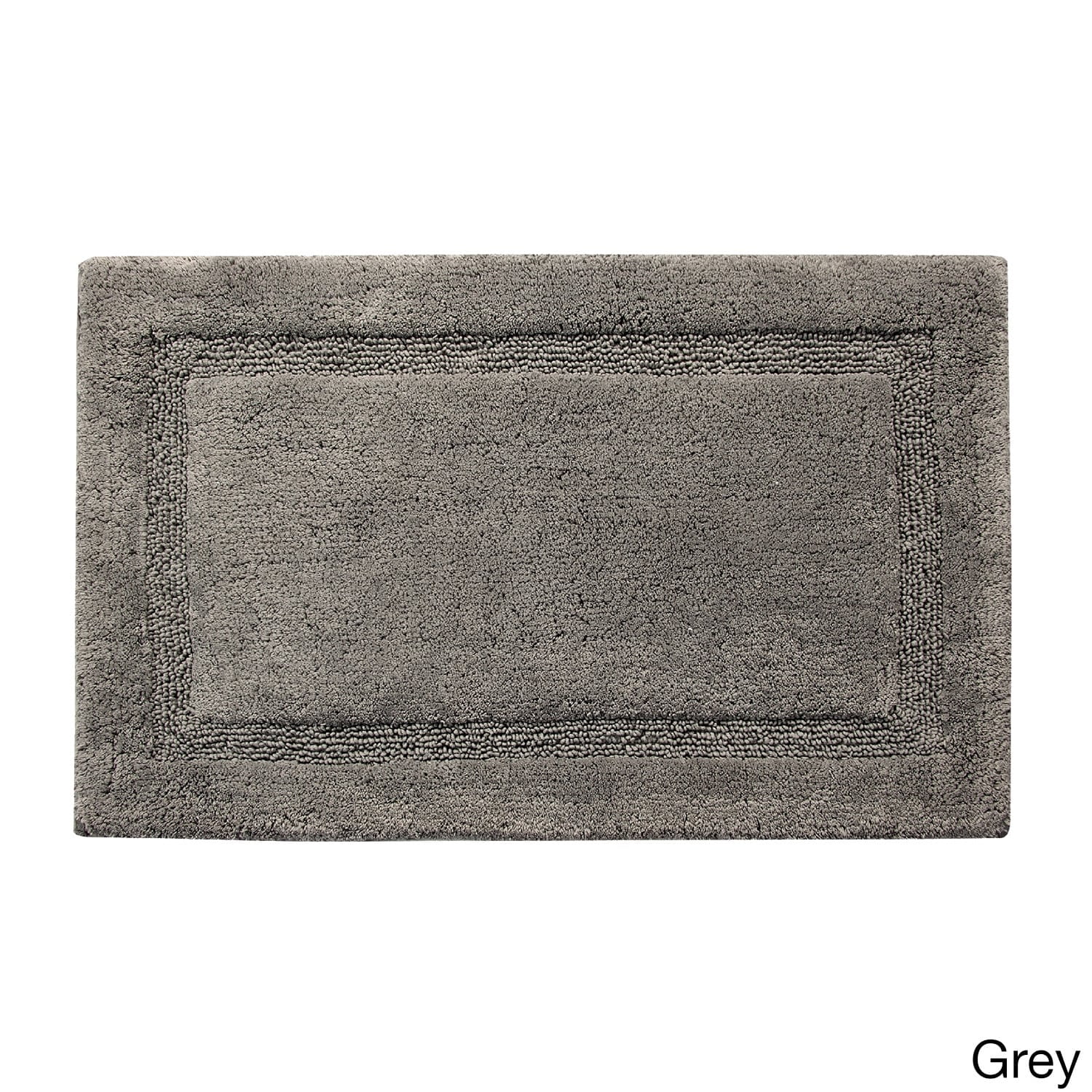 Saffron Fabs Cotton Regency Bath Rug Grey 21 x 34 - Walmart.com