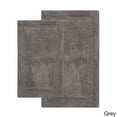 thumbnail image 1 of Saffron Fabs  Cotton Regency Bath Rug (Set of 2) Grey 34 x 21 & 36 x 24, 1 of 5