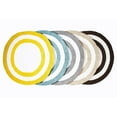 thumbnail image 1 of Saffron Fabs  Soft Cotton, Reversible, Two-tone Pattern, 200 GSF 36-inch Round Bath Rug Coral/White, 1 of 5