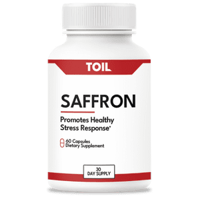 Saffron - Fight Feelings of Stress & Anxiety Caused by Daily Life, PTSD, Depression - Dietary Supplement from Toil, a Veteran Owned Company