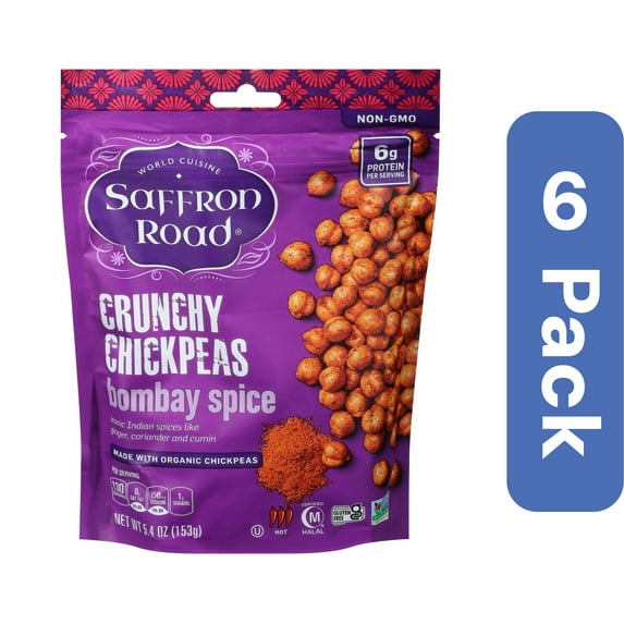 Saffron Road Chickpea Bombay Spice 5.4 oz (Pack of 6)