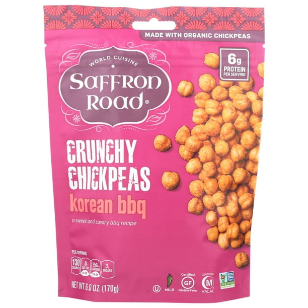 Saffron Road Crunchy Chickpeas Korean Bbq, 6 Oz