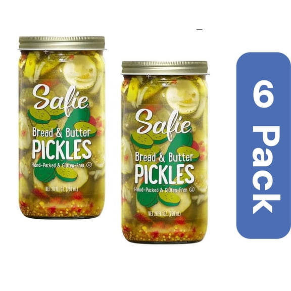 Safie Bread and Butter Pickles 26 oz (Pack Of 6)