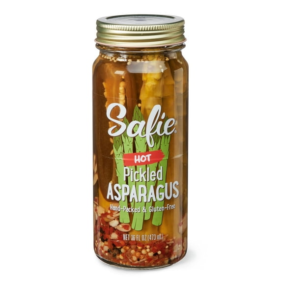 Safie Hot Pickled Asparagus, 16 fl oz