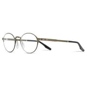 Safilo Metal Unisex Round Eyeglasses Matte Bronze 49mm Adult