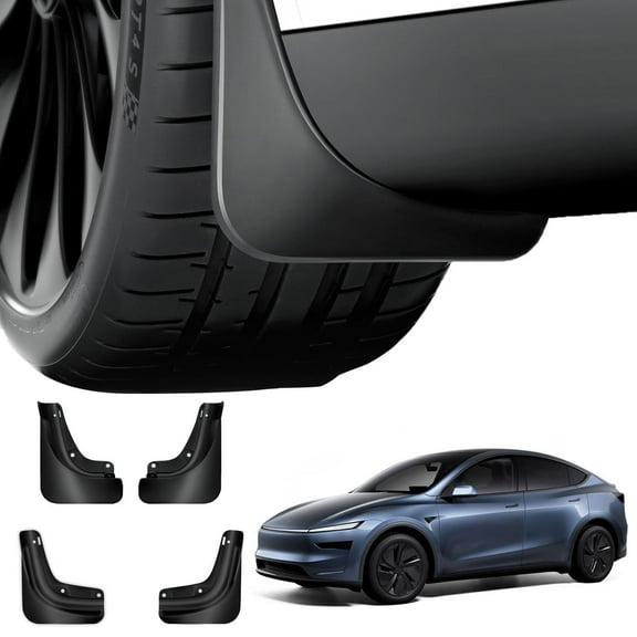Safixion Mud Flaps for 2025-2026 New Tesla Model Y Juniper [Stay Clean, Protect Paint] , for Tesla New 2025-2026 Model Y Juniper Accessories (4pcs)